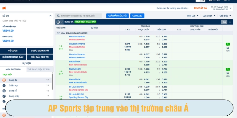 AP Sports tập trung vào thị trường châu Á